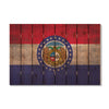 Missouri State Historic Flag on Wood DaydreamHQ Rustic Flags 44"x30"