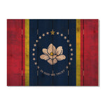 Mississippi Rustic State Flag on Wood DaydreamHQ Rustic Flags 33"x24"