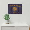 Oregon State Historic Flag on Wood DaydreamHQ Rustic Flags