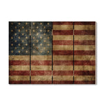 Rustic American Flag on Wood DaydreamHQ Rustic Flags 22"x16"