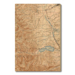 Mount Elbert, Colorado Map from 1939 DaydreamHQ Grand Wood Wall Art 32x48