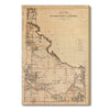 Idaho Map from 1879 DaydreamHQ Grand Wood Wall Art 24x36