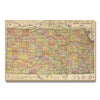 Kansas Map from 1897 DaydreamHQ Grand Wood Wall Art 48x32