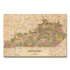 Kentucky Map from 1841 DaydreamHQ Grand Wood Wall Art 48x32