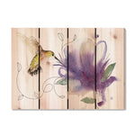 Purple Pollinator by Henning DaydreamHQ Fine Art on Wood 22x16