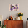 Two Purple Flowers by Henning DaydreamHQ Fine Art on Wood 22x16