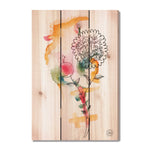 Writing Flowers by Henning DaydreamHQ Fine Art on Wood 16x24