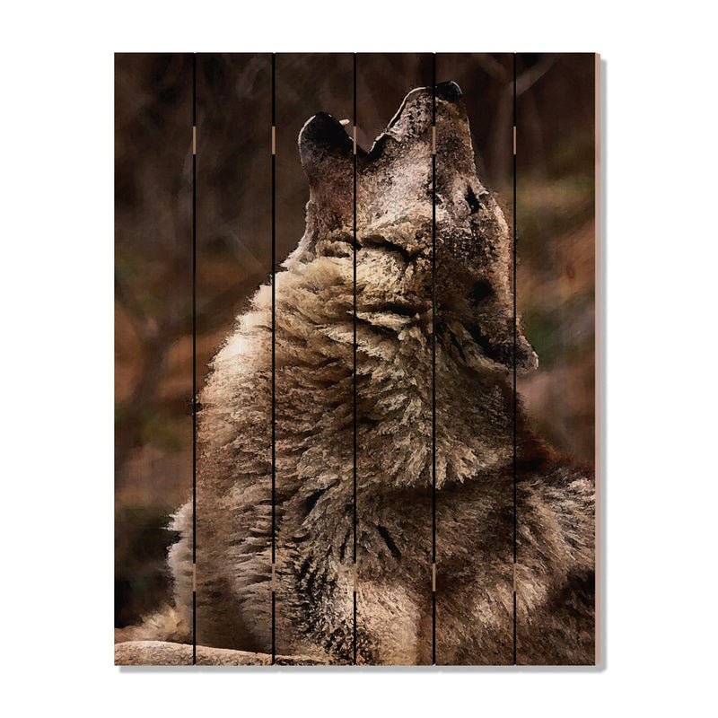 Crying Wolf - Photography on Wood DaydreamHQ Photography on Wood 32x42
