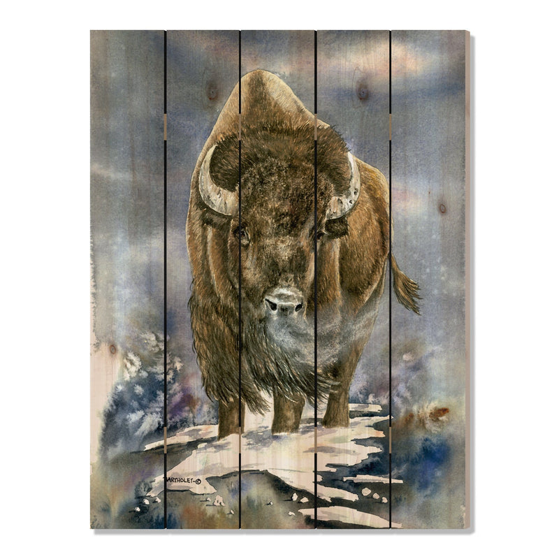 American Buffalo by Bartholet DaydreamHQ Fine Art on Wood 28x36