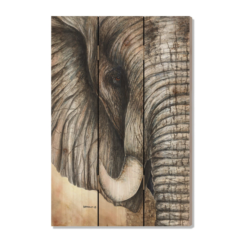 African Elephant by Bartholet DaydreamHQ Fine Art on Wood 16x24