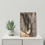 African Elephant by Bartholet DaydreamHQ Fine Art on Wood