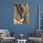 African Elephant by Bartholet DaydreamHQ Fine Art on Wood 28x36