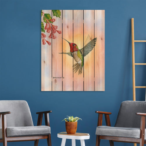 Anna Hummingbird by Bartholet DaydreamHQ Fine Art on Wood 32x42