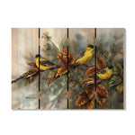 Gold Finches by Bartholet DaydreamHQ Fine Art on Wood 22x16