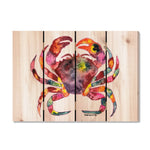 Rainbow Crab by Bartholet DaydreamHQ Fine Art on Wood 22x16