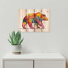 Rainbow Grizzly by Bartholet DaydreamHQ Fine Art on Wood