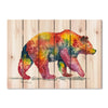 Rainbow Grizzly by Bartholet DaydreamHQ Fine Art on Wood 33x24