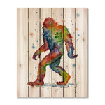 Rainbow Sasquatch by Bartholet DaydreamHQ Fine Art on Wood 32x42