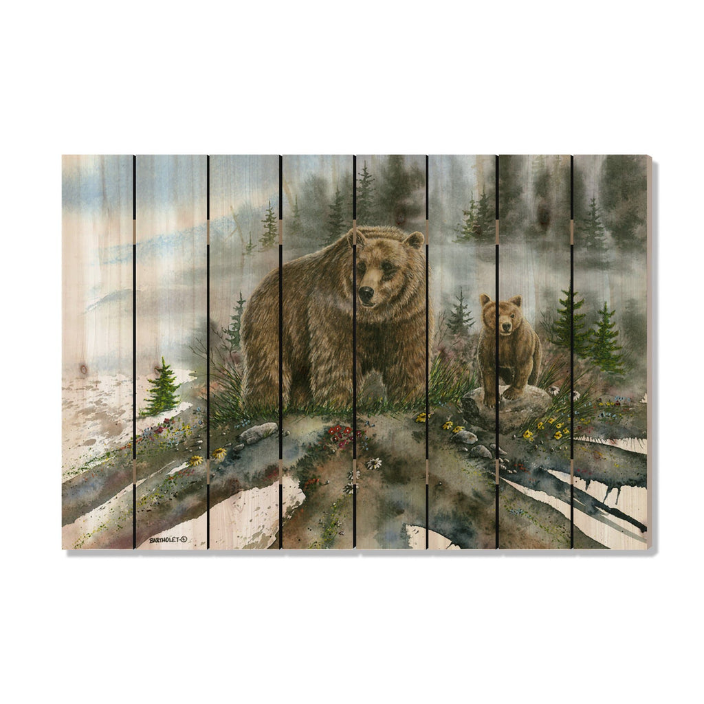 Spring Break Bears by Bartholet DaydreamHQ Fine Art on Wood 44x30