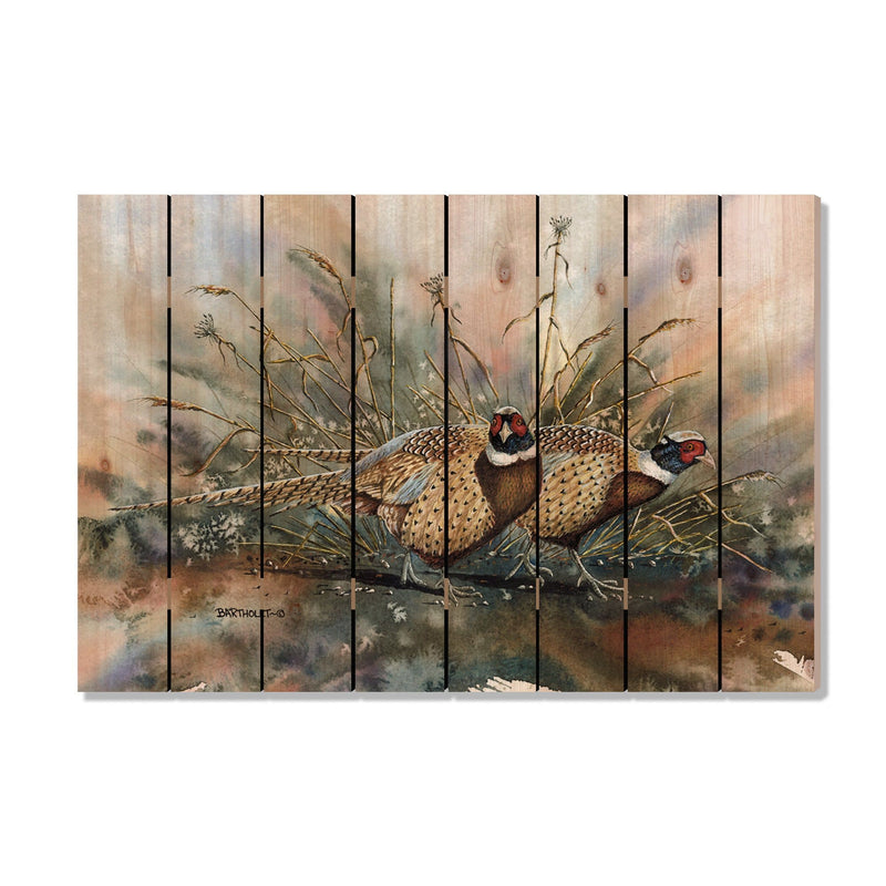 The Sneakers Pheasants by Bartholet DaydreamHQ Fine Art on Wood 44x30
