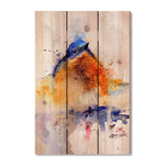 Baby Blue Bird by Crouser DaydreamHQ Fine Art on Wood 16x24