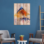Baby Blue Bird by Crouser DaydreamHQ Fine Art on Wood