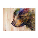 Black Bear by Crouser DaydreamHQ Fine Art on Wood 22x16