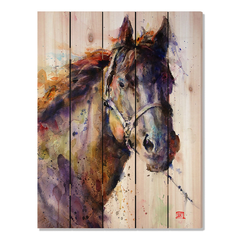 Black Stallion by Crouser DaydreamHQ Fine Art on Wood 28x36