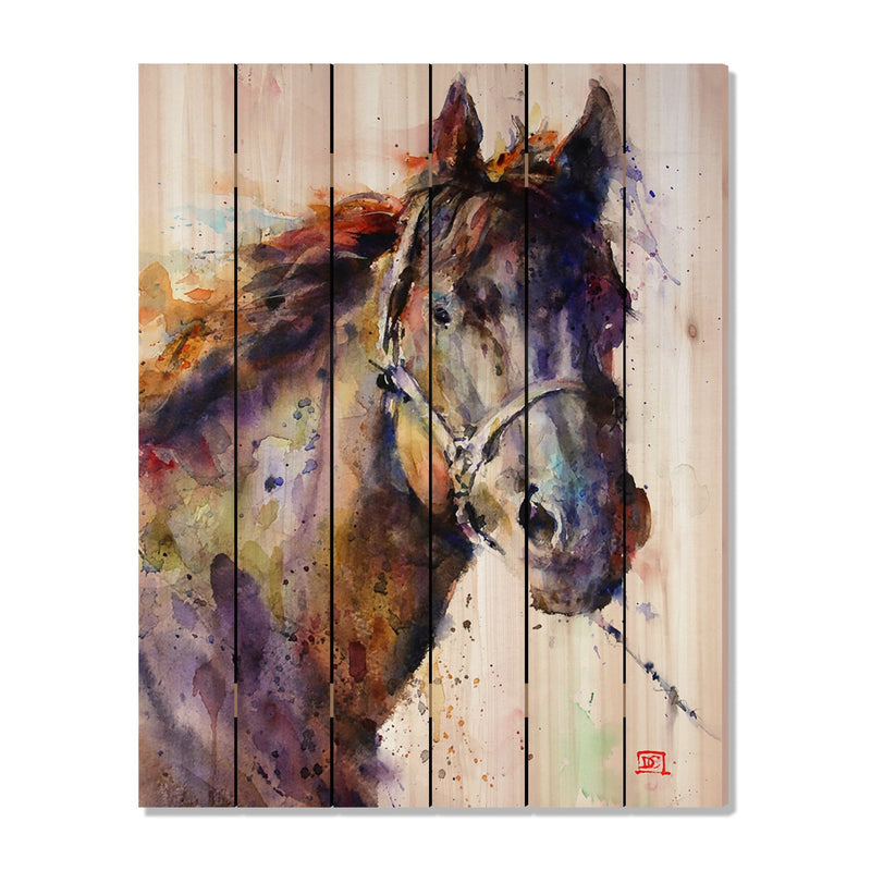 Black Stallion by Crouser DaydreamHQ Fine Art on Wood 32x42
