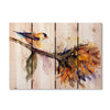 Bird & Sunflower by Crouser DaydreamHQ Fine Art on Wood 22x16