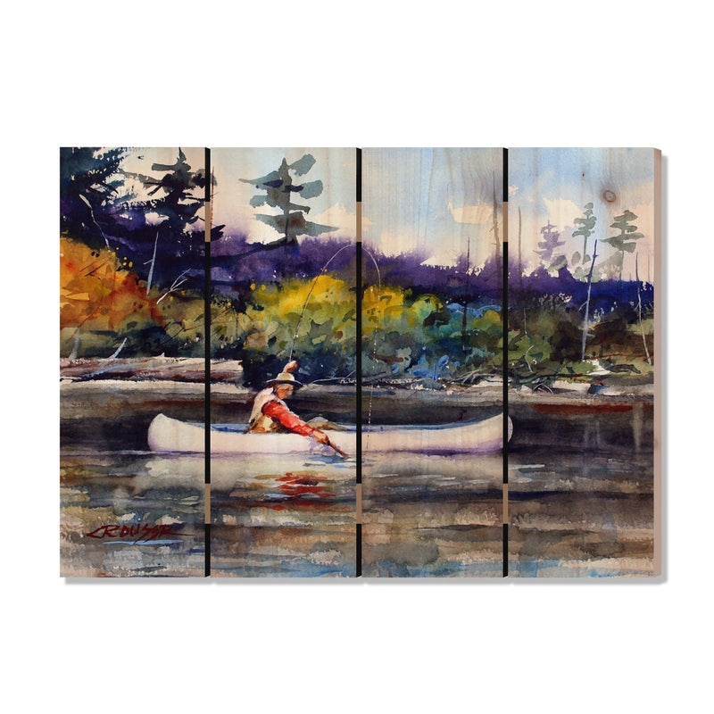 Backcountry Trout Master by Crouser DaydreamHQ Fine Art on Wood 22x16