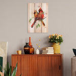 Cardinal Couple by Crouser DaydreamHQ Fine Art on Wood 16x24
