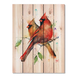 Cardinal Couple by Crouser DaydreamHQ Fine Art on Wood 28x36