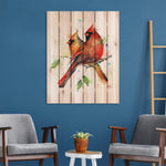 Cardinal Couple by Crouser DaydreamHQ Fine Art on Wood