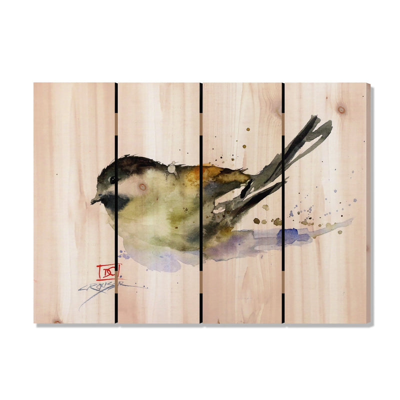 Chickadee by Crouser DaydreamHQ Fine Art on Wood 22x16