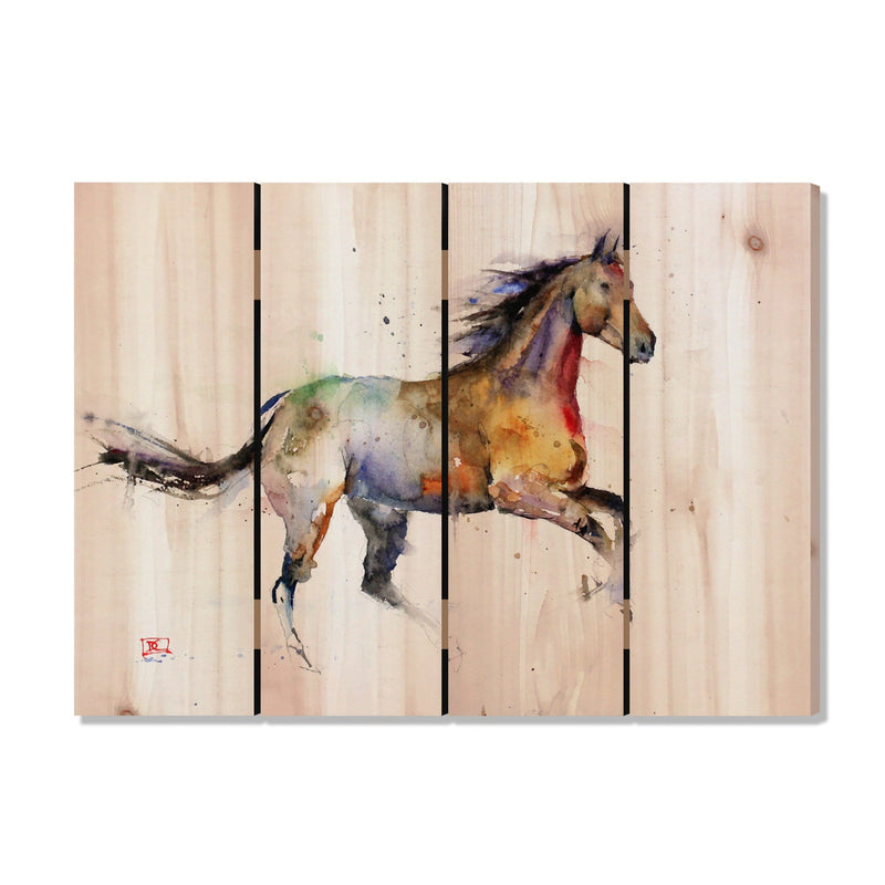 Free Spirit by Crouser DaydreamHQ Fine Art on Wood 22x16