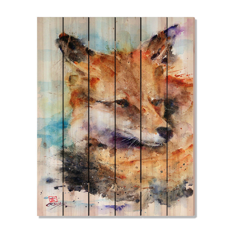 Fox by Crouser DaydreamHQ Fine Art on Wood 32x42