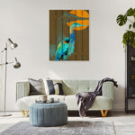 Great Blue Heron by Crouser DaydreamHQ Fine Art on Wood
