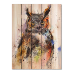 Great Horned Owl by Crouser DaydreamHQ Fine Art on Wood 28x36
