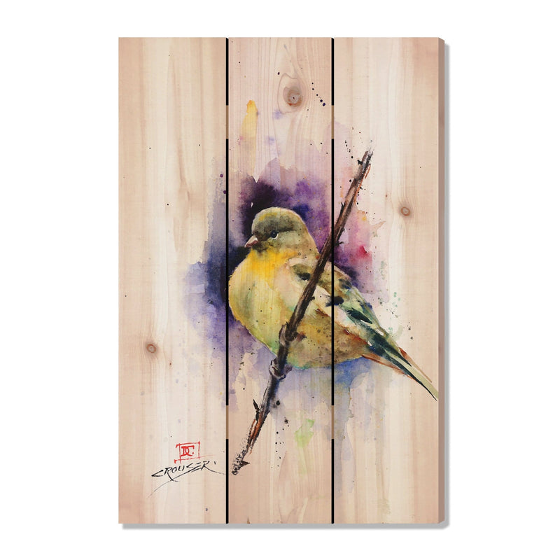 Goldfinch by Crouser DaydreamHQ Fine Art on Wood 16x24