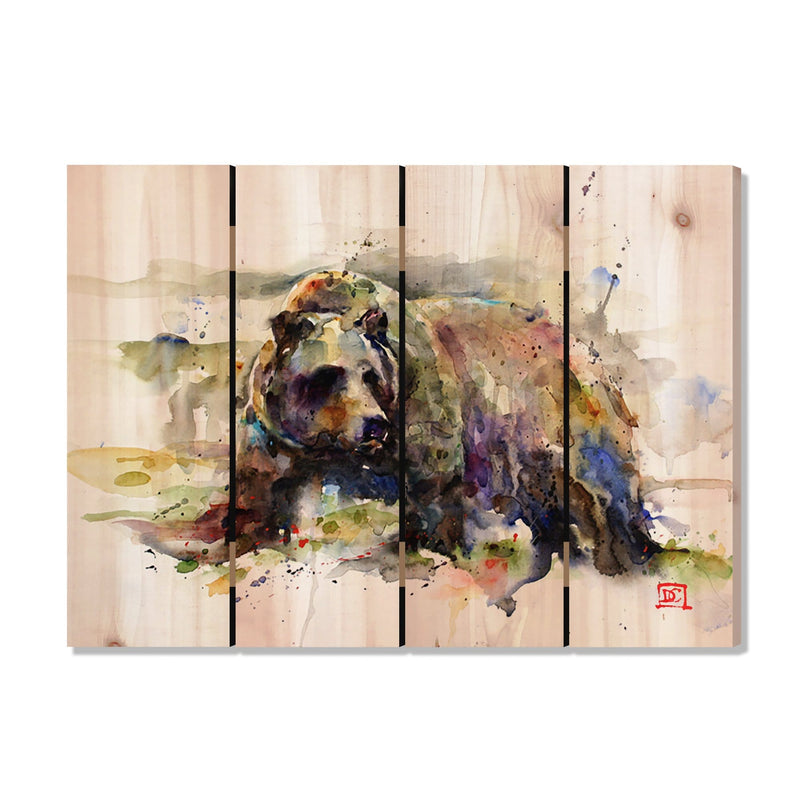 Grizzly by Crouser DaydreamHQ Fine Art on Wood 22x16