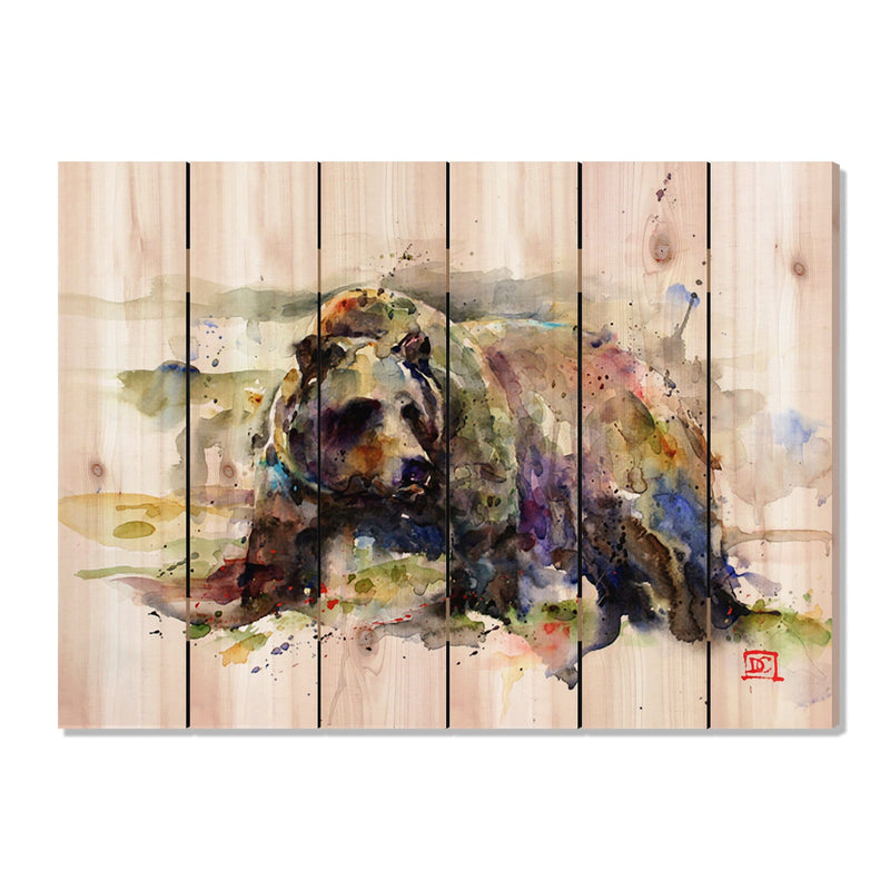 Grizzly by Crouser DaydreamHQ Fine Art on Wood 33x24