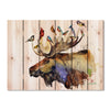 Moose & Birds by Crouser DaydreamHQ Fine Art on Wood 33x24