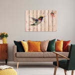 Opportunity Knocks Hummingbird by Crouser DaydreamHQ Fine Art on Wood