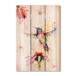 Pee Wee Hummingbird by Crouser DaydreamHQ Fine Art on Wood 16x24