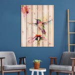 Pee Wee Hummingbird by Crouser DaydreamHQ Fine Art on Wood 32x42