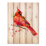 Red Cardinal by Crouser DaydreamHQ Fine Art on Wood 28x36