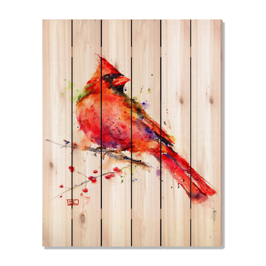 Red Cardinal by Crouser DaydreamHQ Fine Art on Wood 32x42