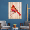 Red Cardinal by Crouser DaydreamHQ Fine Art on Wood