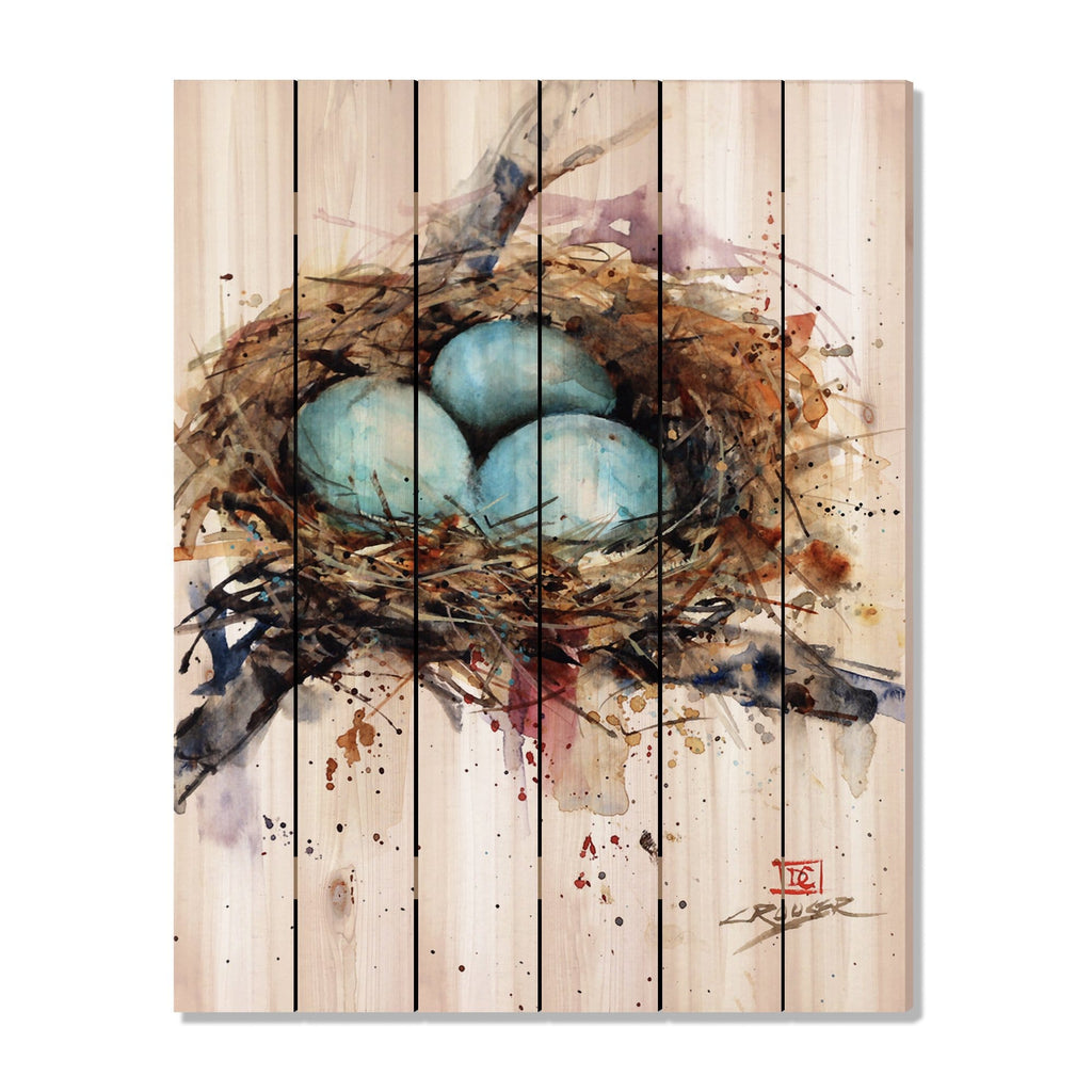 Robin's Nest by Crouser DaydreamHQ Fine Art on Wood 32x42